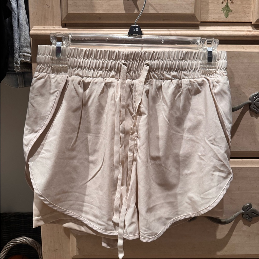 BuffBunny Cream Athletic Shorts